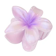 Ozdoby do włosów - KLAMRA KWIAT szczęka duża SPINKA do włosów kwiatek Kwiat Plumerii HAWAJSKA - miniaturka - grafika 1