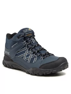 Buty trekkingowe męskie - Regatta Trekkingi Edgepoint Mid Wp RMF622 Granatowy - grafika 1