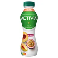 Kefiry, jogurty, maślanki - Activia - Jogurt pitny o smaku brzoskwini i marakuji - miniaturka - grafika 1
