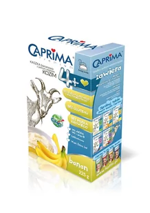 M-LEK Caprima Premium kaszka bananowa z pełnym mlekiem kozim po 4 miesiącu 225 g - Kaszki dla dzieci - miniaturka - grafika 1