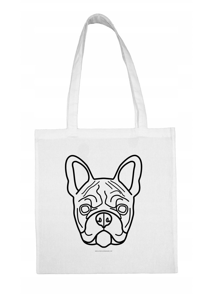 EKO Torba Na Ramię Bawełniana Buldog Francuski