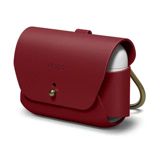 ELAGO Skórzane Etui Case na AirPods Pro 2 i AirPods Pro, Czerwony - Inne akcesoria audio-wideo - miniaturka - grafika 1