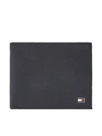 Portfele - Tommy Hilfiger Duży Portfel Męski Th Flag Mini Cc Wallet AM0AM13518 Granatowy - miniaturka - grafika 1