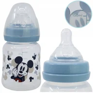 Butelki dla niemowląt - BUTELKA DLA NIEMOWLĄT ANTYKOLKOWA SMOCZEK SILIKONOWY MYSZKA MICKEY 0m+ - miniaturka - grafika 1