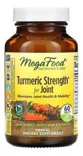 MEGA FOOD Turmeric Strength For Joint kurkuma na wzmocnienie stawów suplement diety 60 tabletek 102485-uniw - Suplementy naturalne - miniaturka - grafika 1