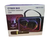 Głośniki przenośne - Głośnik Karaoke Cyber Bas 15 W Forever - miniaturka - grafika 1