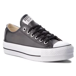 Converse Trampki Ctas Lift Clean Ox 561681C Black/Black/White - Trampki damskie - miniaturka - grafika 1