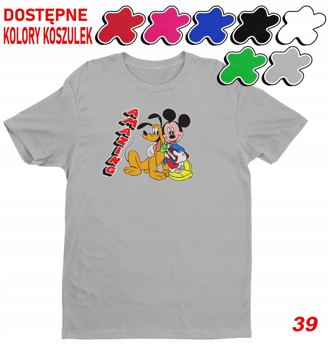 Dziecięca Koszulka Z Nadrukiem Duży Wybór -L 146-152