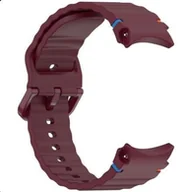 Akcesoria do smartwatchy - Pasek Opaska SMOOTHBAND do SAMSUNG GALAXY WATCH 4 / 5 / 6 / 7 / FE 40 / 42 / 44 / 46 MM bordowa - miniaturka - grafika 1