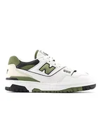 Trampki męskie - New Balance Skórzane sneakersy "BB550" w kolorze biało-oliwkowym - miniaturka - grafika 1