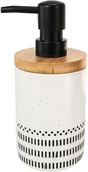 Mydelniczki i dozowniki mydła - Kleine Wolke Dozownik do mydła Alva Black White - miniaturka - grafika 1