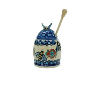 Ceramiczny pojemnik na miód Ceramika Bolesławiec - Pojemniki kuchenne - miniaturka - grafika 1