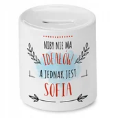 Skarbonki - Skarbonka Dla Sofii na Urodziny na Prezent z Nadrukiem ze Zdjęciem + Opakowanie na prezent (wzór 03) - miniaturka - grafika 1