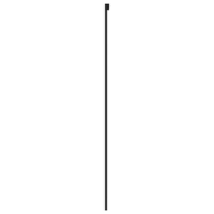 Drzwi przesuwne, czarne, 76x205 cm, szkło hartowane, aluminium 8721012120532 - Drzwi wewnętrzne - miniaturka - grafika 6