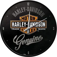 Zegary - Nostalgic-Art 51082, Harley-Davidson Genuine, zegar ścienny 31 cm 51082 - miniaturka - grafika 1