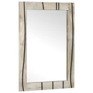 Lustra - vidaXL Lustro łazienkowe Z lustrem Brązowy, srebrny 50 x 2.5 x 70 cm - miniaturka - grafika 1