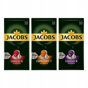 Kapsułki do Nespresso Jacobs - Lungo 6 i 8, Espresso 7 - 30 szt. - Kawa w kapsułkach i saszetkach - miniaturka - grafika 1