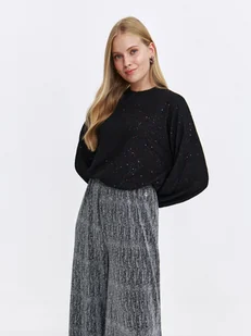 Bluza damska z błyszczącą aplikacją - Bluzy damskie - miniaturka - grafika 1