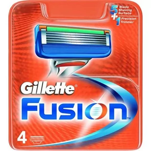 Gillette Fusion wkłady do maszynek 4 szt. - Maszynki do golenia i wkłady - miniaturka - grafika 1