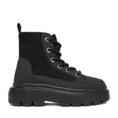 Botki damskie - Trzewiki Roxy CEO-V12-1125 Czarny - miniaturka - grafika 1