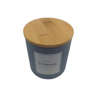Pojemnik Ceramiczny Na Żywność, Przyprawy Z Pokrywką 10X11 500Ml, Popielaty - Pojemniki kuchenne - miniaturka - grafika 1