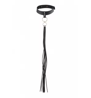 Akcesoria BDSM - Bijoux Indiscrets Maze Tassel Chocker obroża na szyję z zawieszkš czarna E27631 - grafika 1