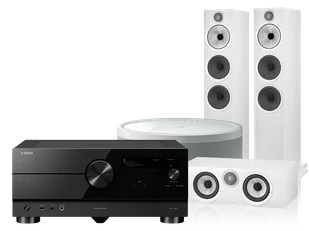 Kino domowe Yamaha RX-A4A (czarny) + 603 S3 + HTM6 S3 + MusicCast 50 (biały) - Kino domowe - miniaturka - grafika 1