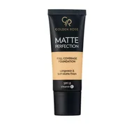 Podkłady do twarzy - Golden Rose - MATTE PERFECTION - Full Coverage Foundation - Matujący podkład do twarzy - SPF15 - 35 ml - W2 - miniaturka - grafika 1