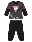 Bluzki damskie - Guess Komplet bluzka i spodnie I5BG17 I3Z14 Czarny Regular Fit - miniaturka - grafika 1