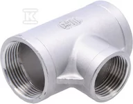 Łączniki, trójniki, kształtki - Trójnik gwintowany ze stali nierdzewnej nakrętny redukcyjny 1 1/4" x 1" - miniaturka - grafika 1