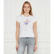Koszulki i topy damskie - GUESS T-shirt Slim Fit - miniaturka - grafika 1