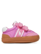 Buty dla dziewczynek - Polo Ralph Lauren Sneakersy Heritage Court III T-Toe Ez RL02362668 Różowy - miniaturka - grafika 1