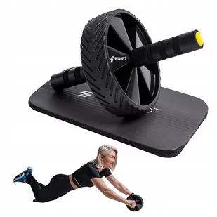 FIT4MED Roller Podwójne Kółko Wałek Do Ćwiczeń Ab - Akcesoria do masażu - miniaturka - grafika 1