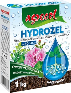 Agrecol Hydrogel preparat mahazynujacy wodę do roślin doniczkowych, balkonowych, ogrodowych 1kg - Nawozy ogrodnicze - miniaturka - grafika 1