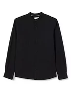 Koszule męskie - s.Oliver Koszula męska, z długim rękawem, szaro-czarna, rozmiar 3XL, szary/czarny, 3XL - miniaturka - grafika 1