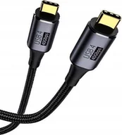 Kable USB - Kabel USB Vega ECONOMY KABEL THUNDERBOLT TYP-C DO TYP-C 40Gbps WZMACNIANY 1M CZARNY PD 8K 60Hz 100W> - miniaturka - grafika 1