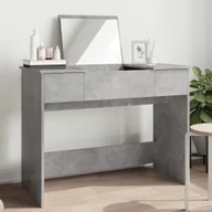 Toaletki - vidaXL Toaletka z lustrem betonowa szara 100x45x76 cm - miniaturka - grafika 1