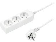 Listwy zasilające - Przedłużacz 3-gniazda z/u 16A 5m /OMY 3x1,5/ biały PS-370 T-110030 - miniaturka - grafika 1