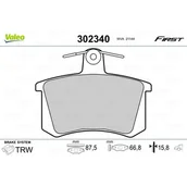 Klocki hamulcowe - Klocki hamulcowe - komplet VALEO 302340 - miniaturka - grafika 1