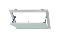 Drzwiczki i klapy rewizyjne - Klapa rewizyjna do systemów g-k Semin ALULIGHT z zieloną płytą GKBI 400x400 mm - miniaturka - grafika 1
