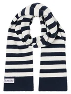 Apaszki i szaliki damskie - ELBSAND Szal "Noelle" w kolorze granatowo-białym - miniaturka - grafika 1