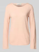 Swetry damskie - Sweter z dzianiny o kroju regular fit z żywej wełny - miniaturka - grafika 1