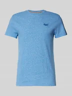 Koszulki męskie - T-shirt z wyhaftowanym logo - miniaturka - grafika 1