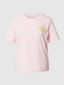 Koszulki i topy damskie - T-shirt z okrągłym dekoltem - miniaturka - grafika 1