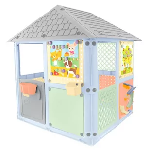 Domek ogrodowy dla dzieci interaktywny Smart House - pomarańcz - Place zabaw - miniaturka - grafika 1