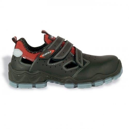 Cofra sandały ochronne Van Gogh S1 P Wellness, letnie buty ochronne, rozmiar 37, czarne, 20110-000