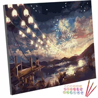 Malowanie po numerach - Zestaw do malowania po numerach, 40x50 cm, Witając Nowy Rok - miniaturka - grafika 1