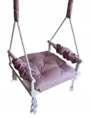 Huśtawki - Huśtawka BIAŁAsiedzisko dzieci róż pokój DOM OGRÓD - miniaturka - grafika 1