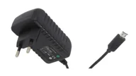 Akcesoria do alarmów - POSB05200A-MICRO Zasilacz impulsowy czarny 10W 5V 2A gniazdo AC:CEE7/16. wtyk DC: micro USB - miniaturka - grafika 1