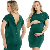 Piżamy ciążowe - Koszula Nocna Ciążowa Do Karmienia Na Napy S - miniaturka - grafika 1